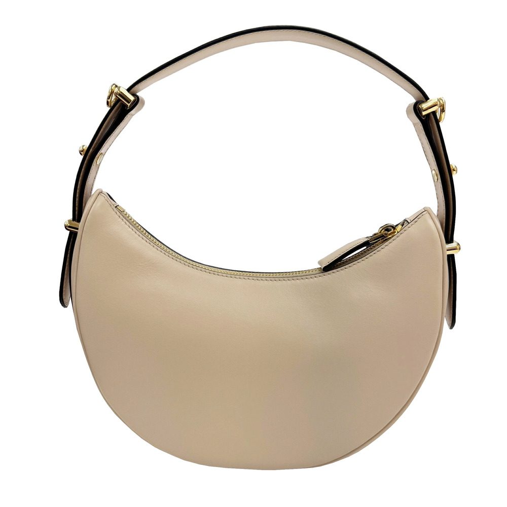 Prada Arche Handbag Shoulder Bag Leather Travertine Beige